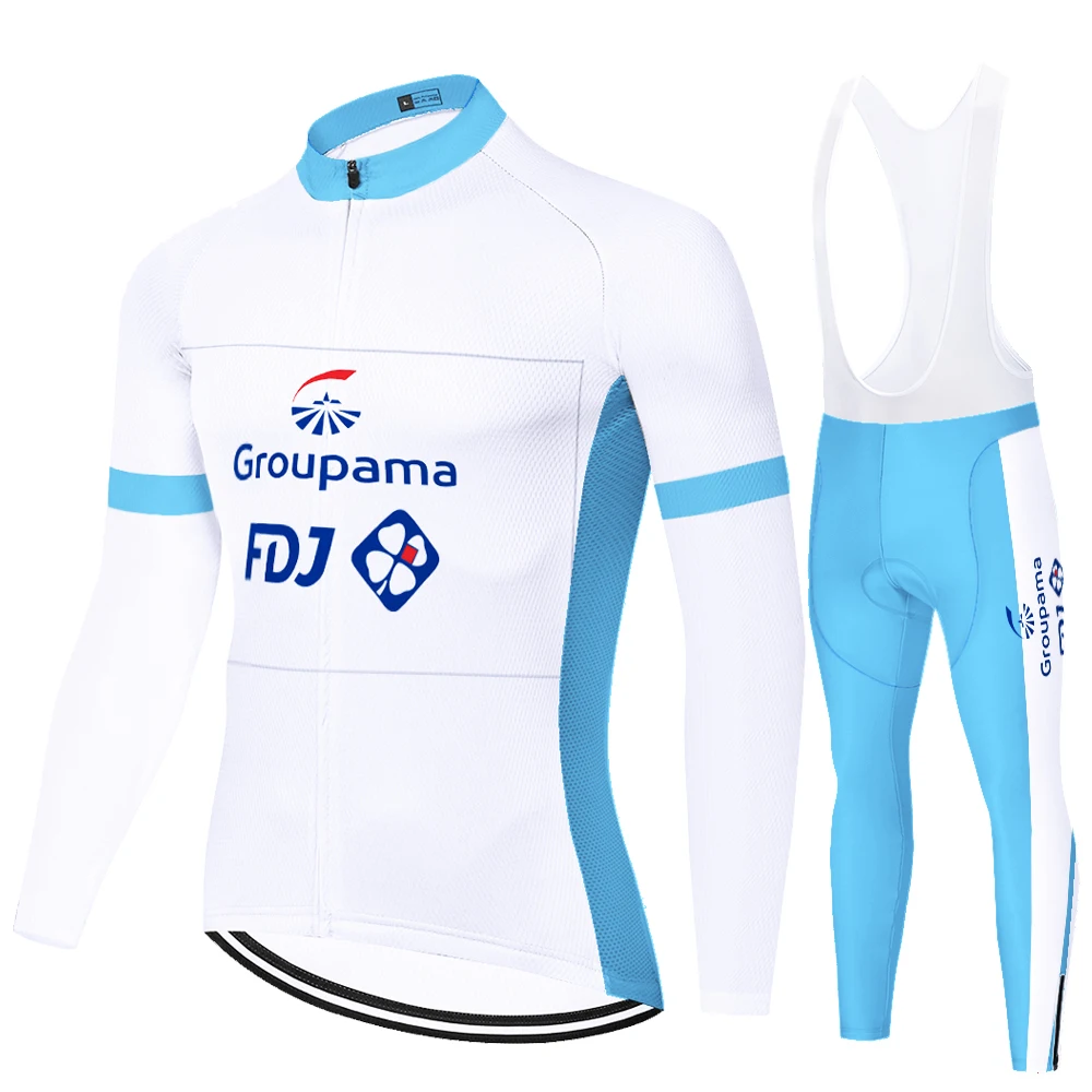 New Summer Spring 2024 FDJ conjunto ciclismo masculino cycling jersey abbigliamento mtb velo homme 자전거옷 자전거의류 אופניים kit bike