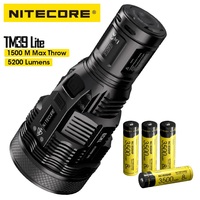 New NITECORE TM39 Lite High Power Flashlight LUMINUS SBT-90 5200LM LED OLED Torch Light by 18650 Battery for Search Camping