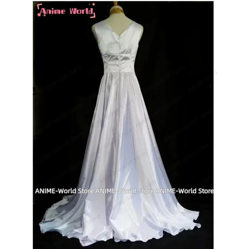 《حجم مخصص》Saint Seiya The Lost Canvas Sasha(Athena) فستان أبيض مع ملحق