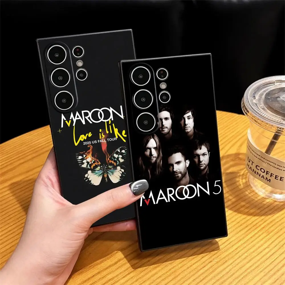 Garage Band Maroon 5 cool Phone Case For Samsung Galaxy S26 S25 S24 S23 S22 S21 Plus Ultra Fold A Soft Black
