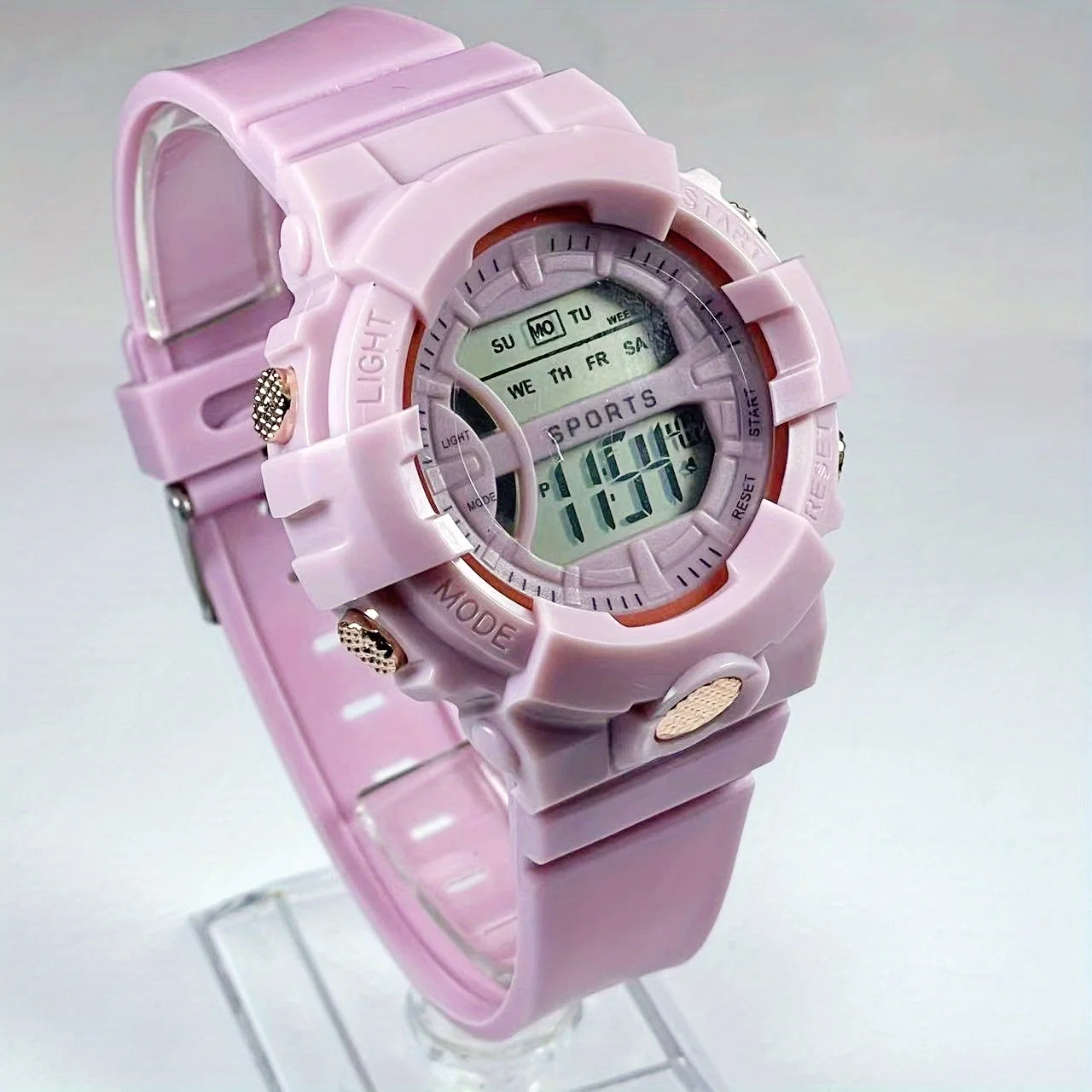 Reloj electrónico deportivo multifuncional, luminoso, resistente al agua, suministros de aprendizaje para estudiantes, moda de ocio