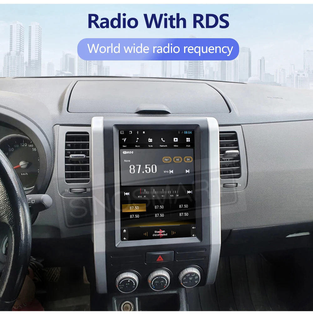 SINOSMART 9.7" Vertikales QLED Android Autoradio für Nissan X-Trail T31 2007–2013 | Komplett-Panel | BOSE 360-Kamera 48EQ DSP Ca – Detail 23