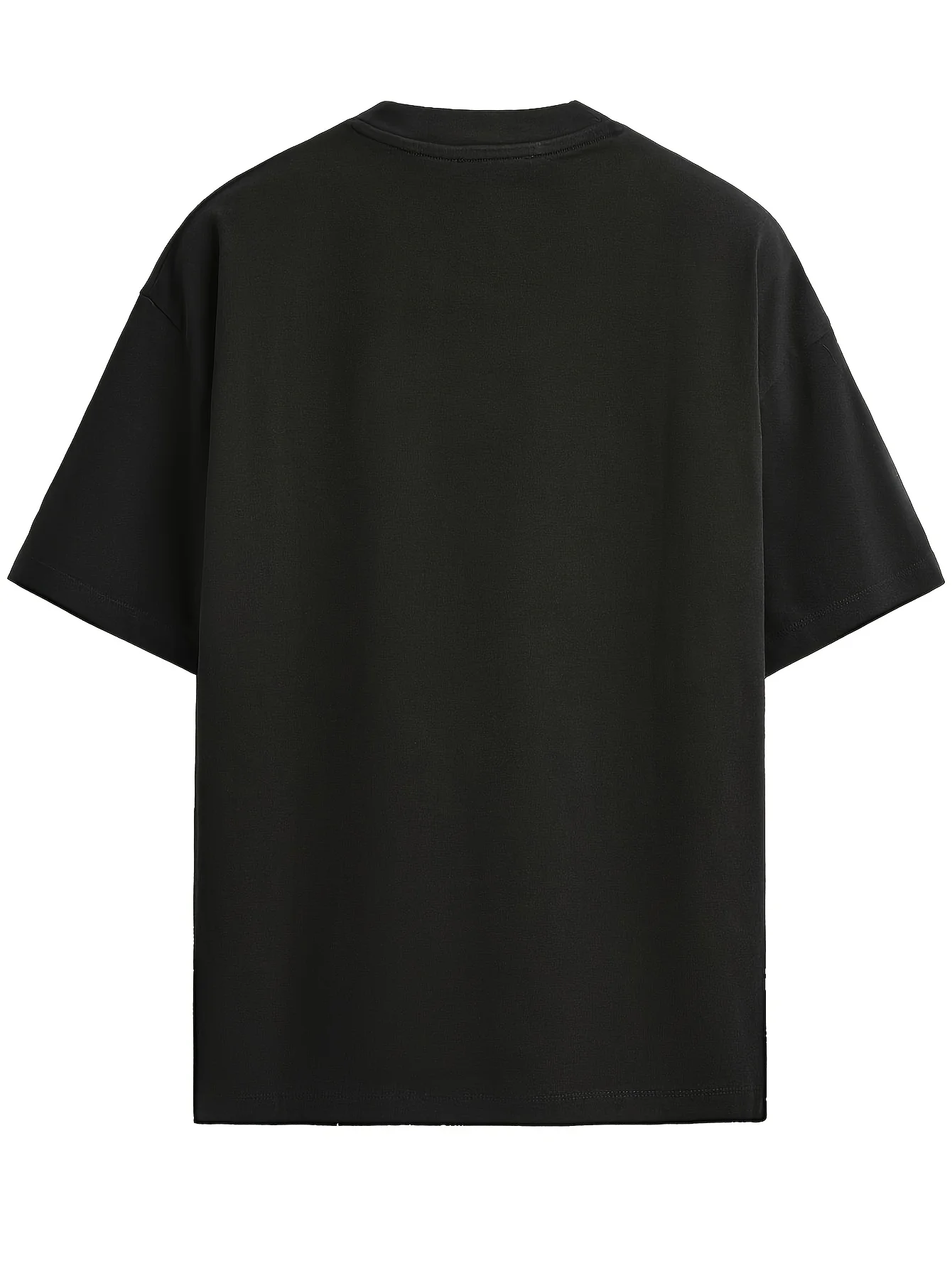 Men's Casual T-Shirt with Printed Short Sleeves, Crew Neck, Pure Knit Fabric with Slight Stretch, Summer Wear Details