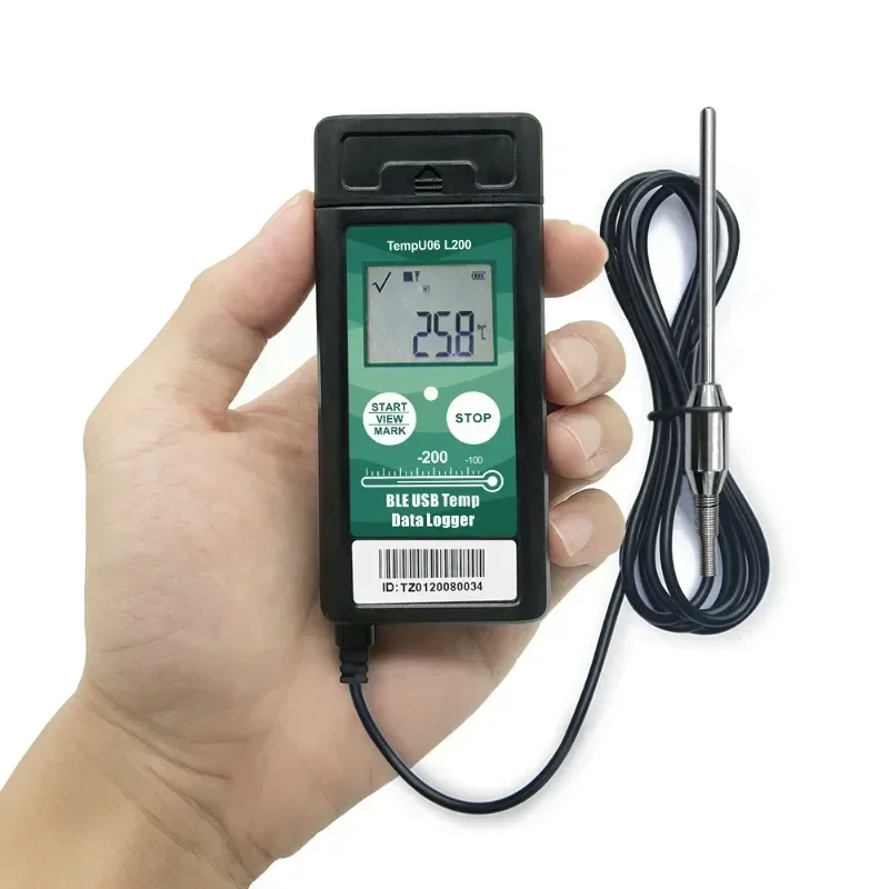 

Ultra Low Temperature Data Logger TZONE TempU06L200 Records Temperatures As Low As - 200