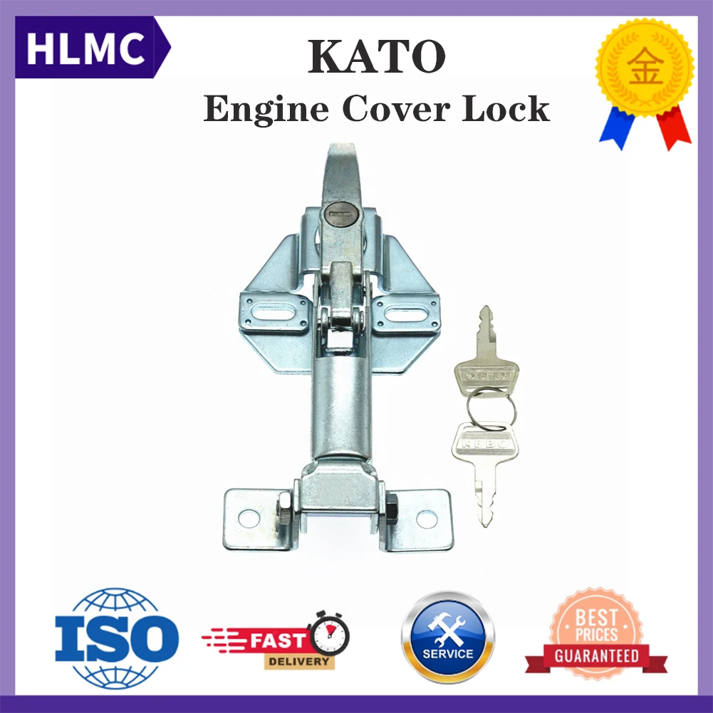 Excavator Catch Tool Bonnet Latch HD For KATO HD450 HD512 HD700 HD820 HD900 HD1023 HD1430 Hood Lock Engine Cover Lock