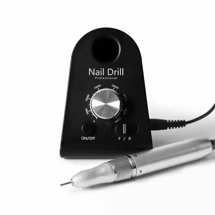 Professional Nail Drill Machine 35000RPM, Cordless Electric Nail File with Carbide Bits & Sanding Bands for Manicure Pedicure