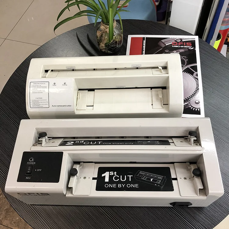 Electric Business Card Cutting Machine Iron Case Paper Trimmer