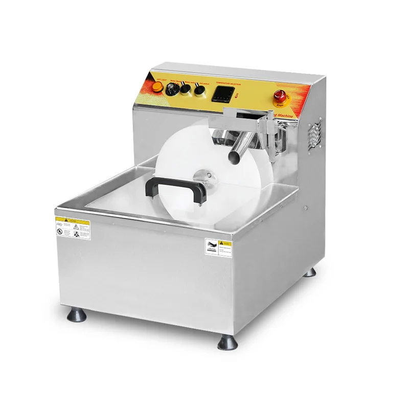 Macchina multifunzione per fusione/temperatura/rivestimento del cioccolato da 14 litri. Macchina per modellare il cioccolato elettrica commerciale