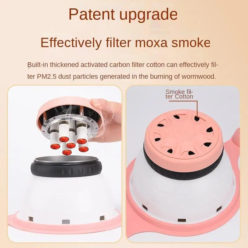 Adjustable Temperature Abdomen Moxibustion Box Gynecological Uterine Cold Fumigation Physical Therapy Hot Compress Care Tool