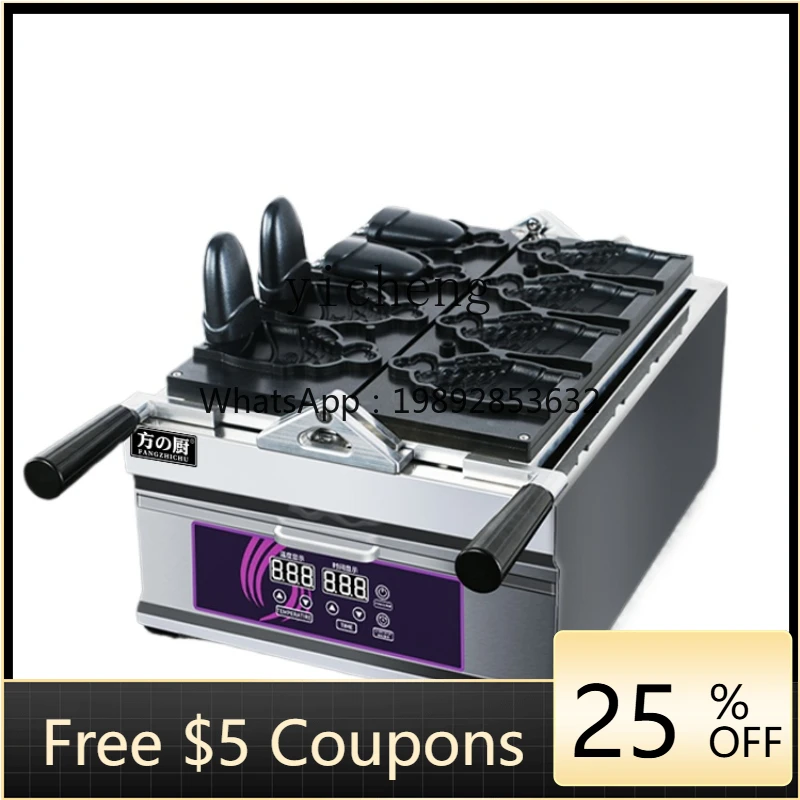 

ZK Open Ice Cream Taiyaki Machine Commercial Waffle Machine Banana Omelet Small Fish Cake Machine