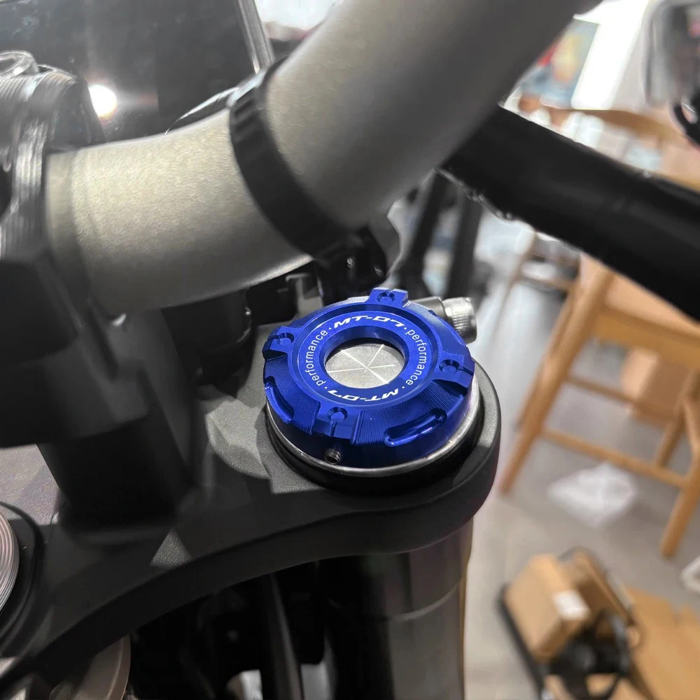 For YAMAHA MT-07 MT07 MT 07 2014-2023 2024 2025 Accessories Motorcycle Shock-absorbing Cap Three-Star Column Trim Cover Aluminum