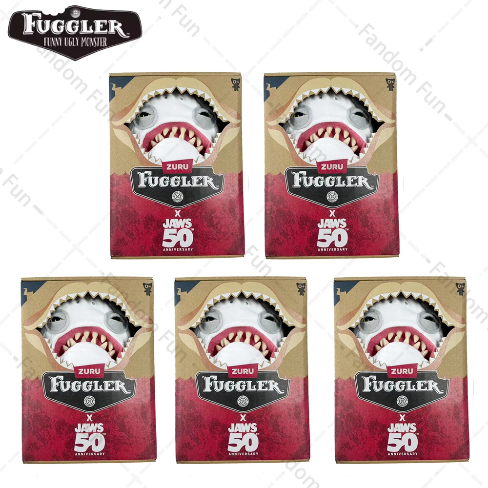 فكي مع Fuggler Monster 50th الذكرى الأصلي محشوة دمية القرش فكي سلسلة ذات علامة تجارية مشتركة Kept تذكارية ألعاب من القطيفة هدية