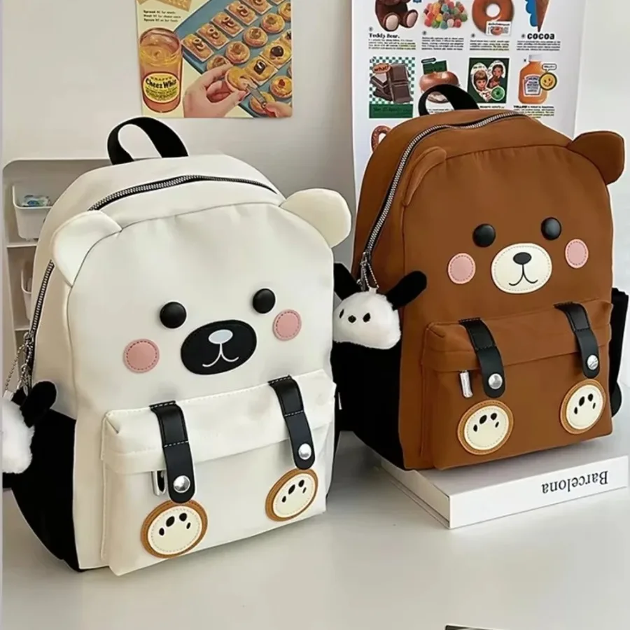 

New cartoon modeling schoolbag cute cute outing small backpack personality creative soft sticky girl travel shoulder bags