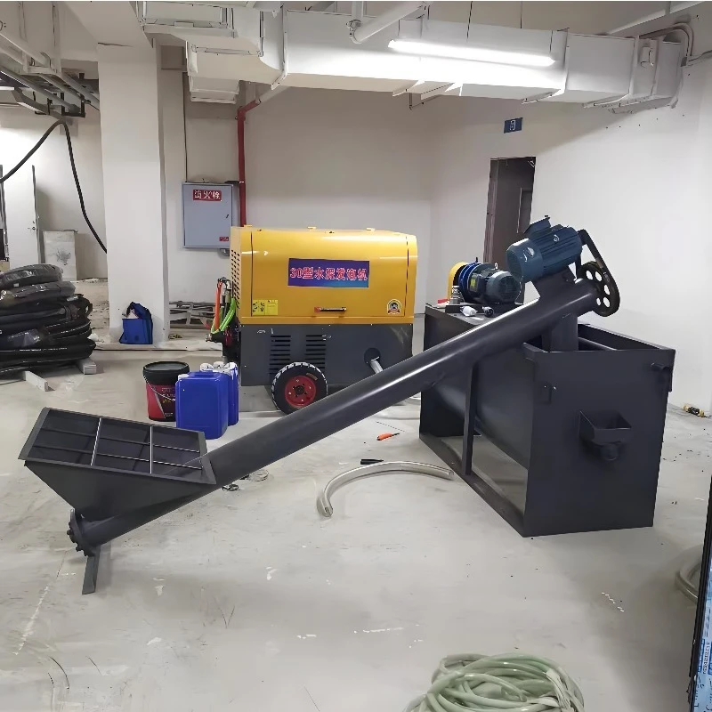 Automatic CLC Foam Cement Machine 15-20m³/h Portable Hydraulic Pump Unit With Screw Feeder Mixer System Construction
