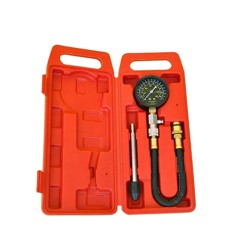 Auto Gas Cylinder Pressure Gauge Auto Compression Tester for Car Cylinder Test Kit