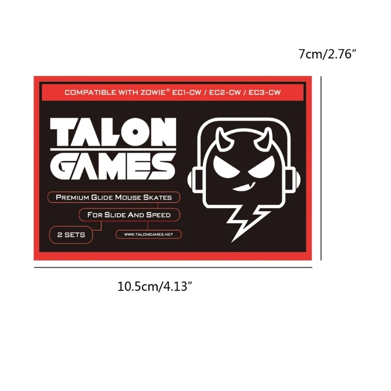 2 упаковки коньков для мыши TALONGAMES для Zowie EC1-CW/EC2-CW, сменные подушечки для мыши, Прямая поставка