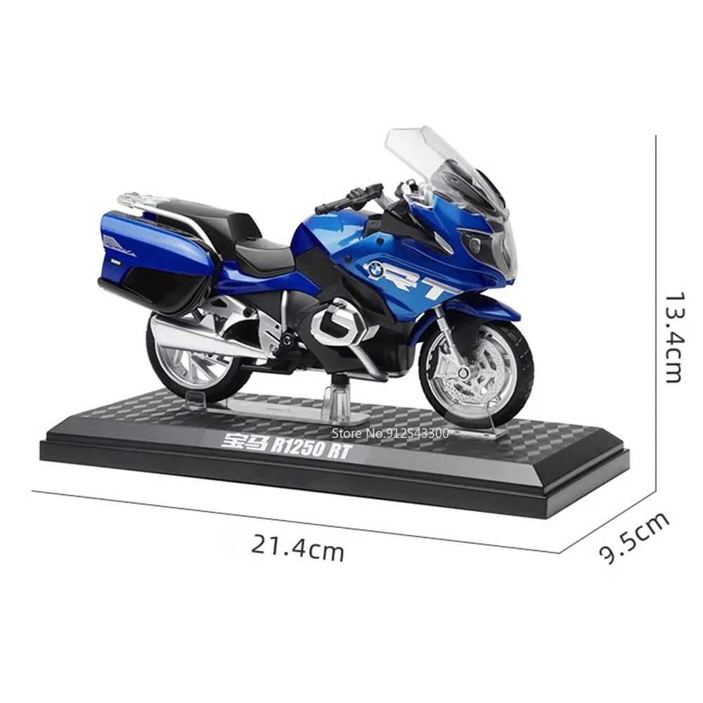 CCA 1/12 BMW R1250RT Model Motorcycle Toy Alloy Diecast Vehicle Collection with Shork Absorber Simulation Model Toy for Boy Gift