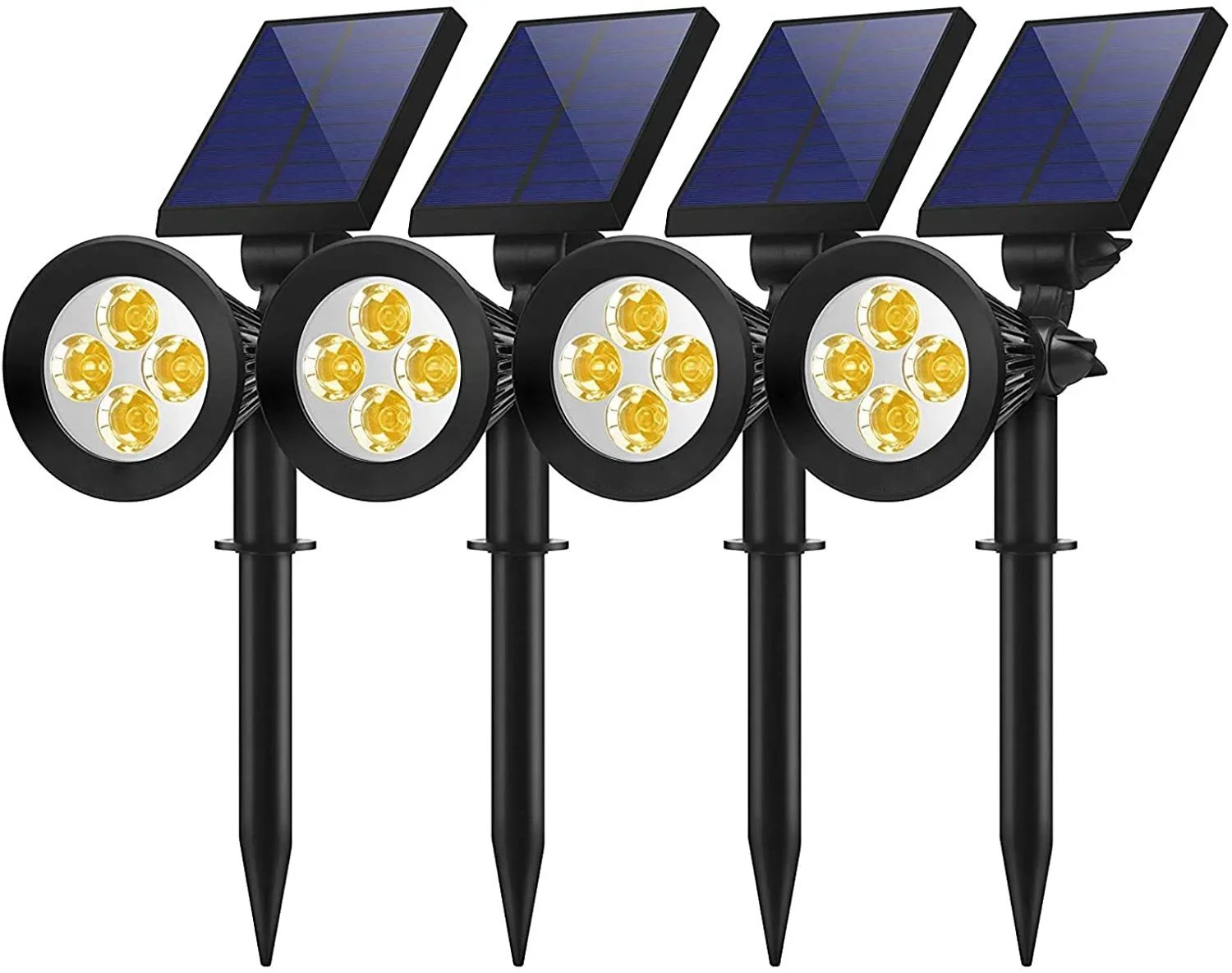 

Solar Spot Lights Outdoor Colored Adjustable 7 LED Waterproof Security Tree Spotlights Lawn Step Walkway Garden Changing