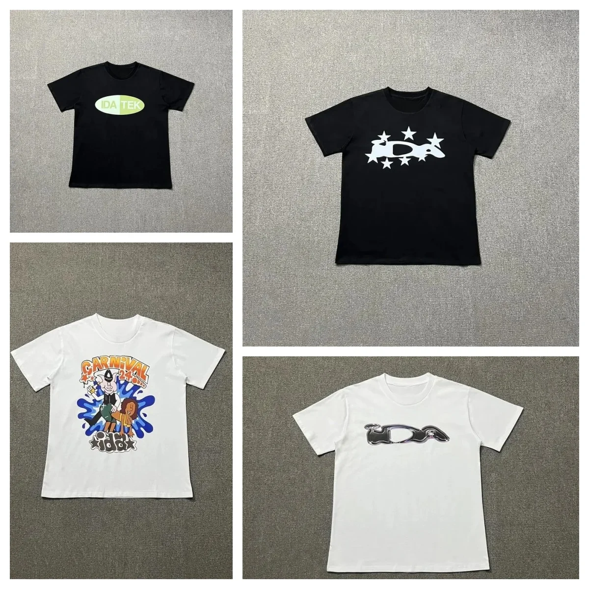 

Ida Sply's New Short-sleeved Cotton T-shirt with Fun Prints Loose and Fashionable Suitable for Daily Wear for Both Men and Women