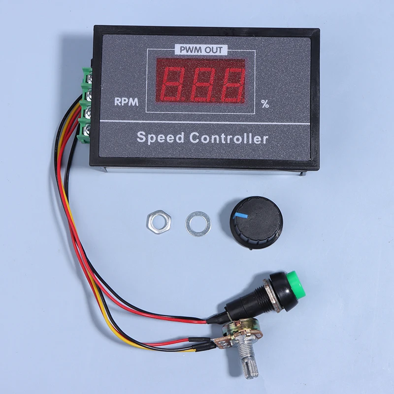 1pc DC 6-60V 6V 12V 24V 48V 30A PWM DC Motor Speed Controller Regulator Motor Speed Controller With Click Start Stop Switch