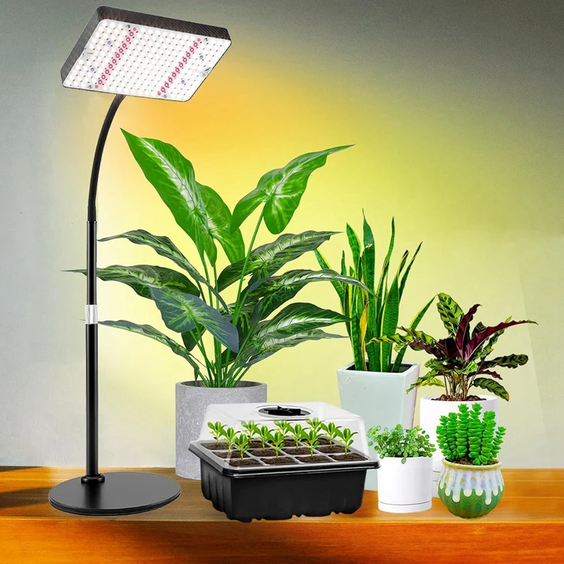 

1 PCS Table Top Grow Light 200W UV-IR Full Spectrum Plant Growing Lamp Height Adjustable