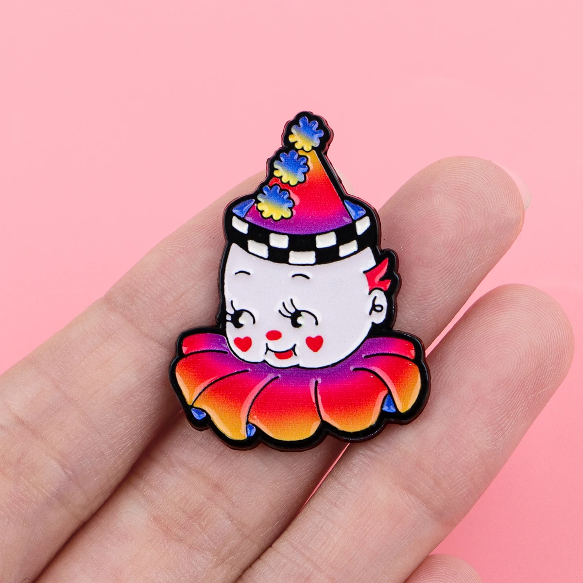 Alfileres esmaltados de payaso divertido, broches de dibujos animados, insignia, Pin de solapa para mochila, accesorios de ropa, joyería de moda, regalos de cumpleaños