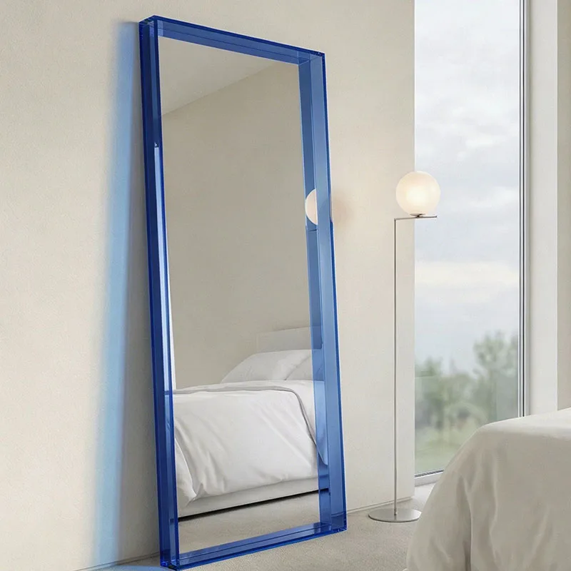 Long Aesthetic Mirror Girls Items Decoration Makeup Standing Full Body Living Room Mirror Funky Cloud Espelhos Home Products