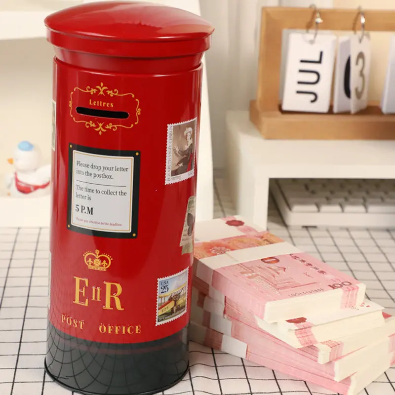 

Storage Small Money Boxes Gift Cute Family Vintage Aesthetic Save Space Unique Cheap Piggy Bank Design Cofre Home Decoration