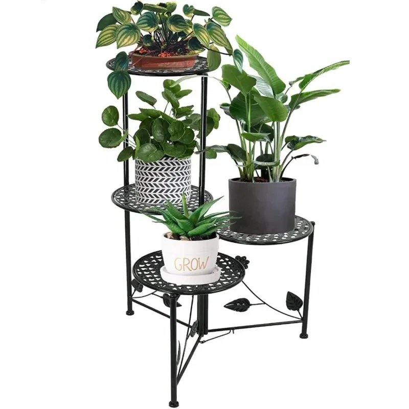 

Indoor Outdoor Plant Branch Metal Planter Racks Multi-Pot Plant Pot Storage Box Multi-Functional Vertical Display Racks Home