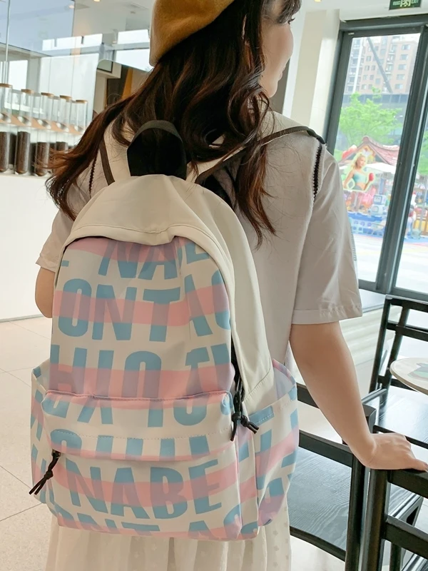 

Junior high school girls simple Japanese ins niche backpack, girls high school college students backpack women