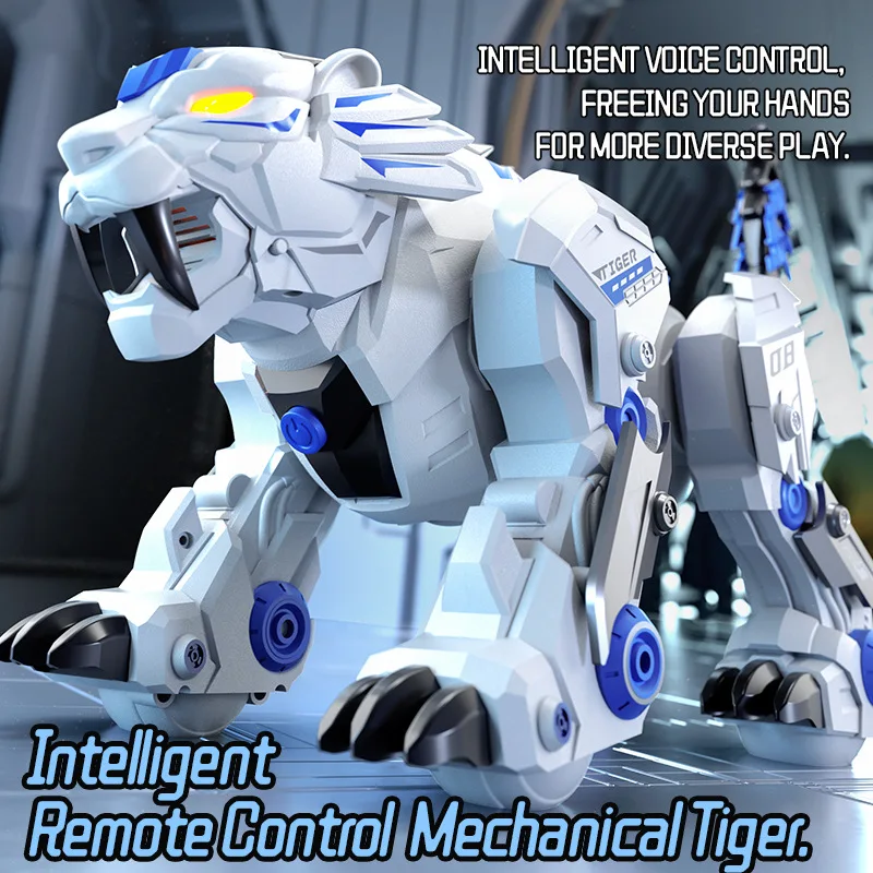 Jjrc R38 Smart Mechanical Tiger Robot Toy Electronic Pet With Touch Gesture Sensing Cross-Border Dancing Stunt Gift For Kids