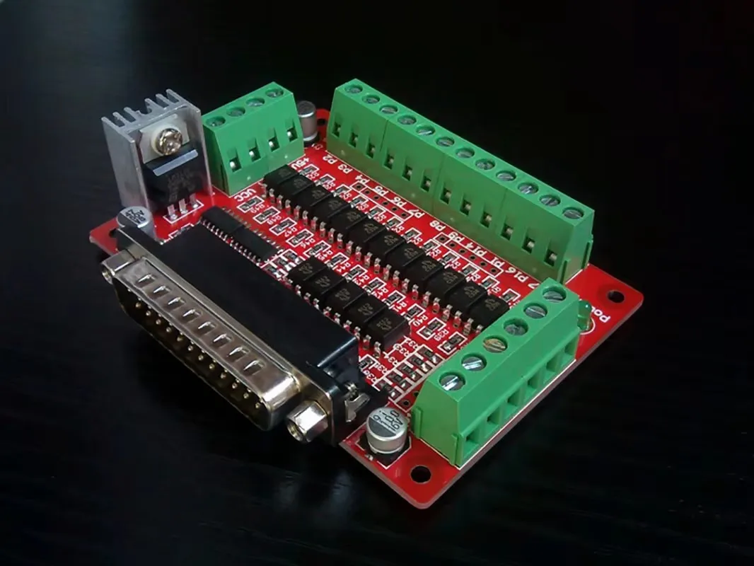 Parallel port DB25 photoelectric isolation optocoupler EL817 of CNC interface board