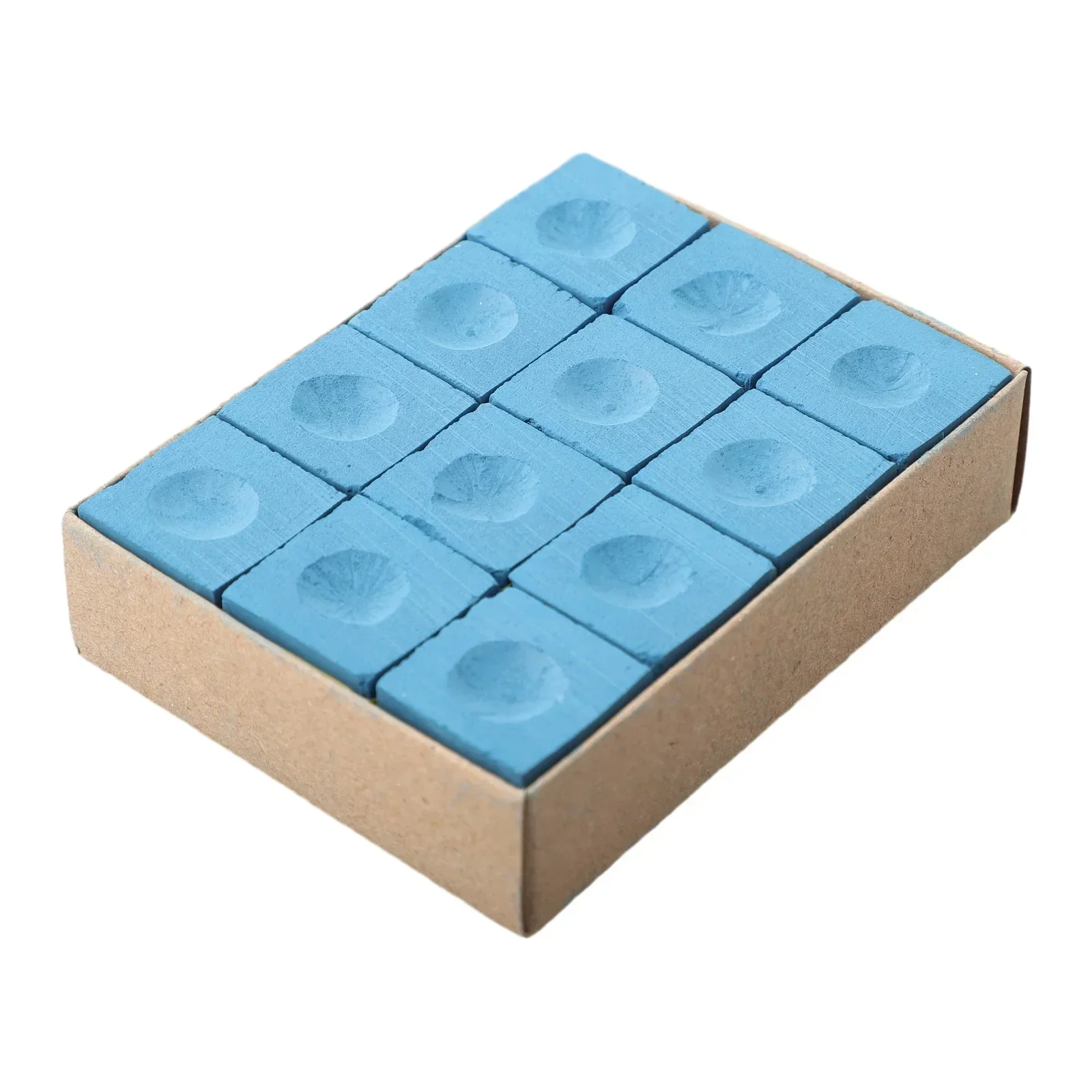 12pcs Pool Cue Chalk Cubes For Pool Billiards Snooker Cue Billiards Stick Bulk Supplies Replacement 23x23x22.6mm