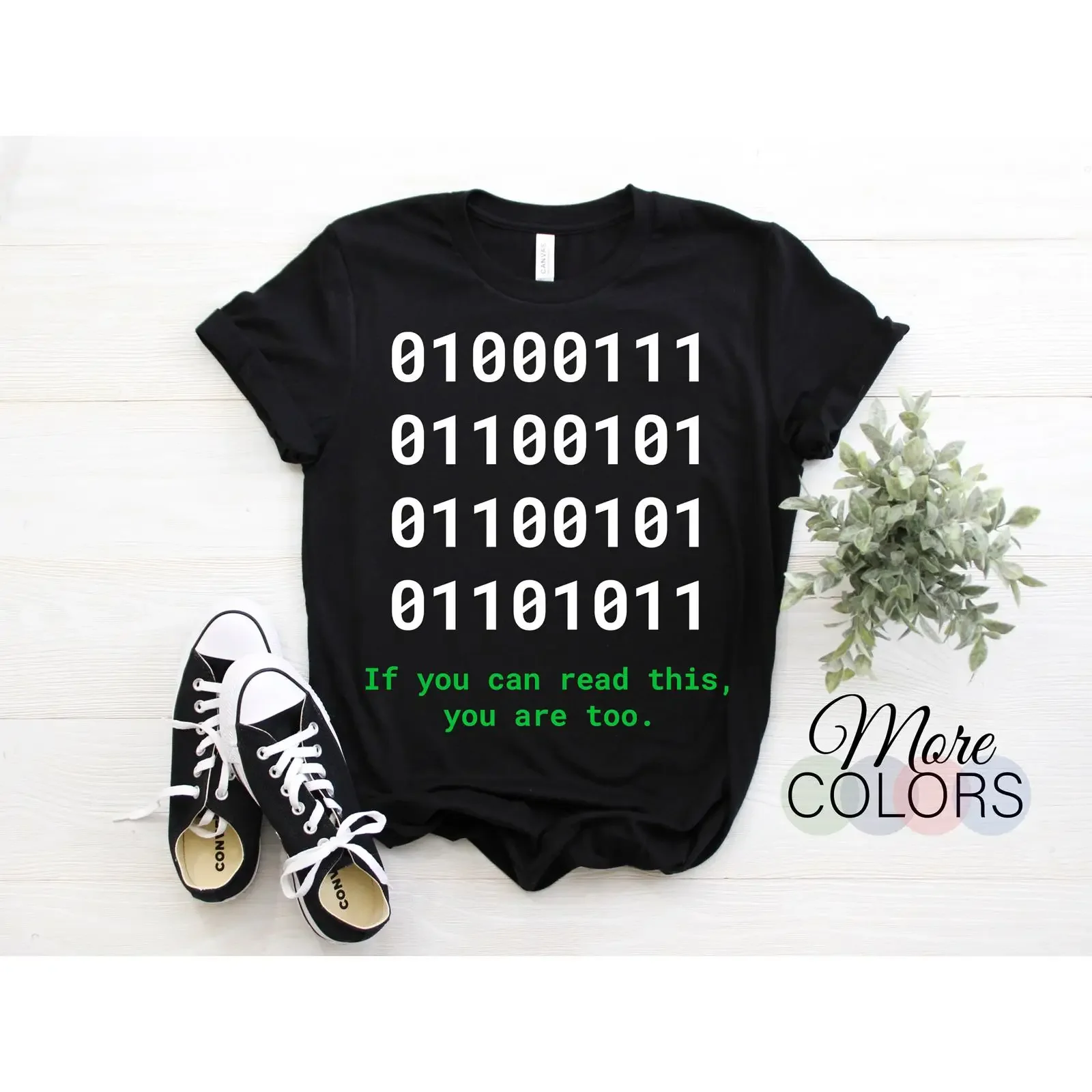 If You Can Read This Binary Code Funny T Shirt Programming Coding for Web Developer Software Coder Computer Science Nerd Geek