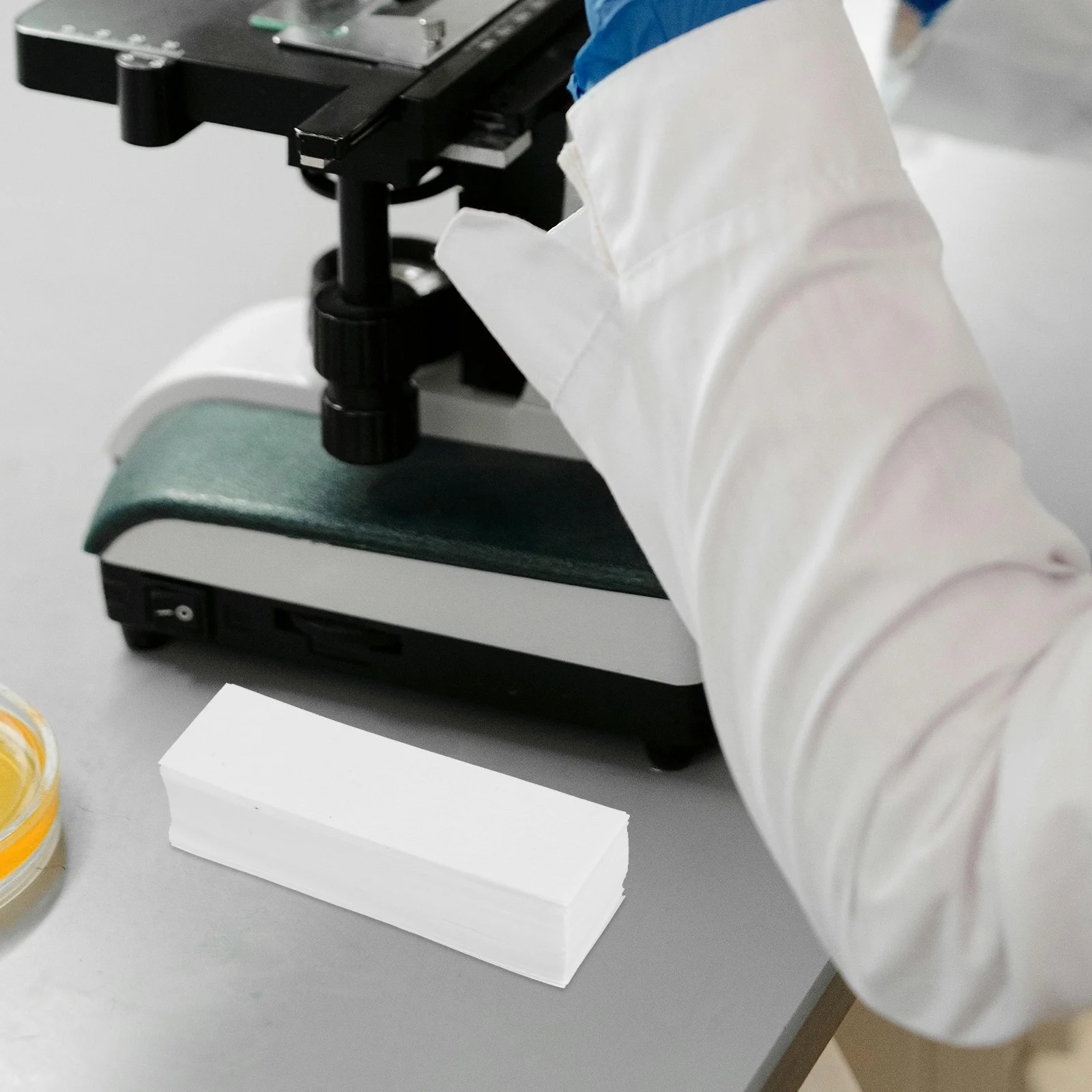 

100 Sheets Laboratory Absorbent Paper Strip Durable Science Experiment Paper Strip for Chemistry Microscope Testing