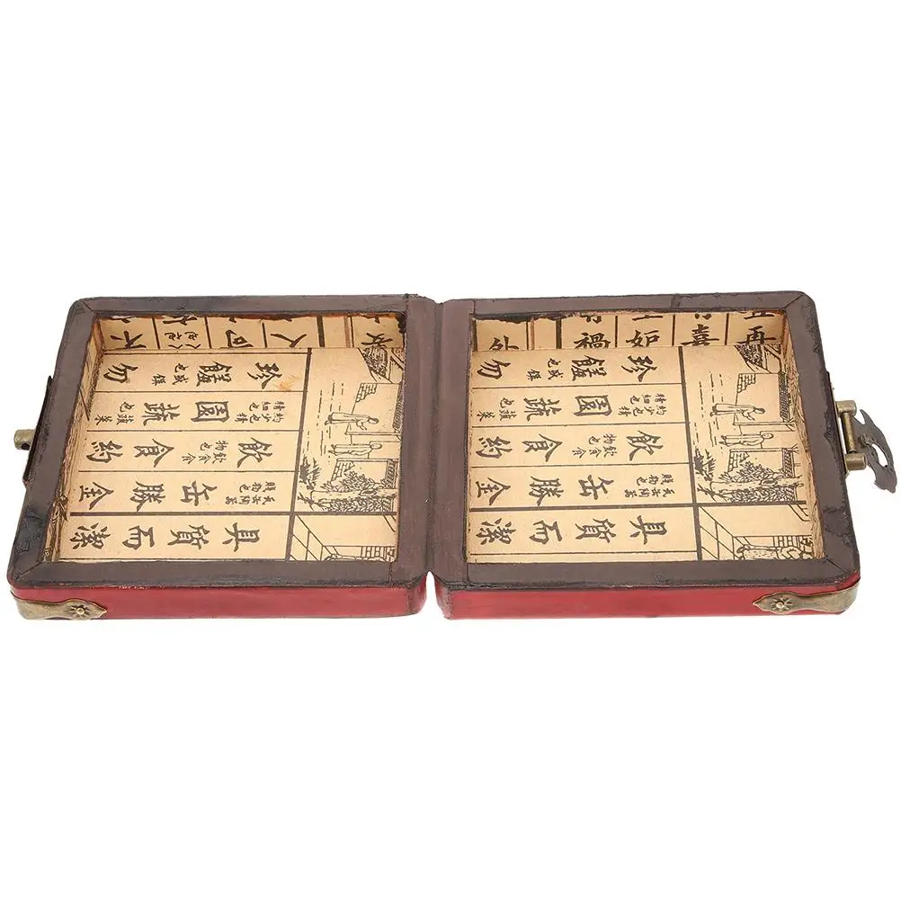 

Jewelry Box 8CM Vintage Wooden Treasure Chest for Rings Earrings Necklace Storage Keepsake Boxes Lids Small Items
