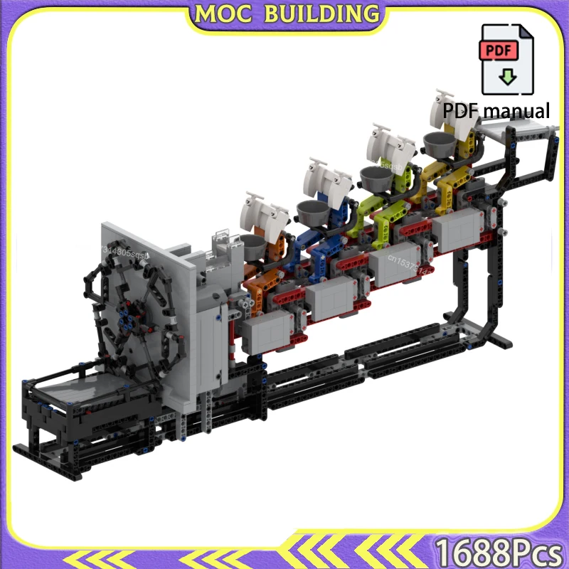 

Great Ball Contraption Ball Factory Module MOC Building Blocks Balls Lift Machine Rimoed Yaonaed GBC Bricks Toys Gift
