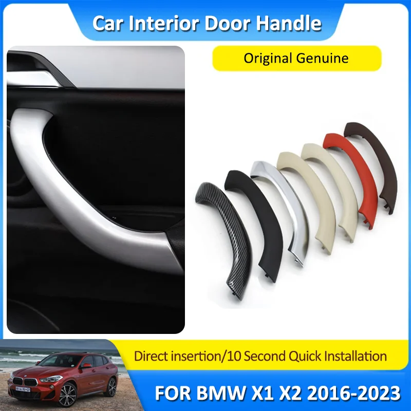 

Carbon Fiber Car Interior Door Handle Cover Trim Replacement Accessories for BMW X1 X2 F48 F49 F39 2016~2023 2022 2021 2020