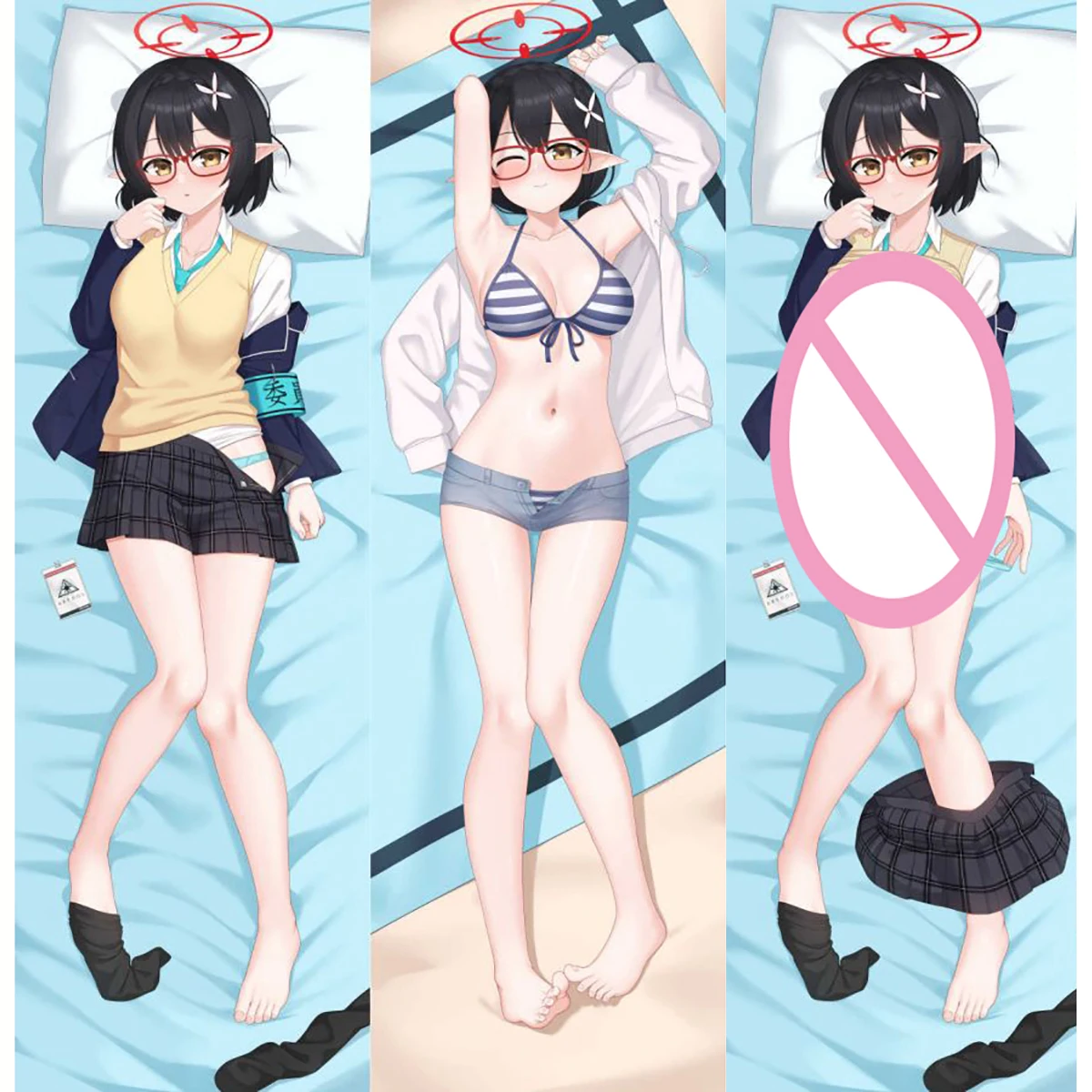 

Game Blue Archive Okusora Ayane Dakimakura Waifu Pillow Case 2-Side Print Hugging Body Anime Cushion Cover Bed Decor