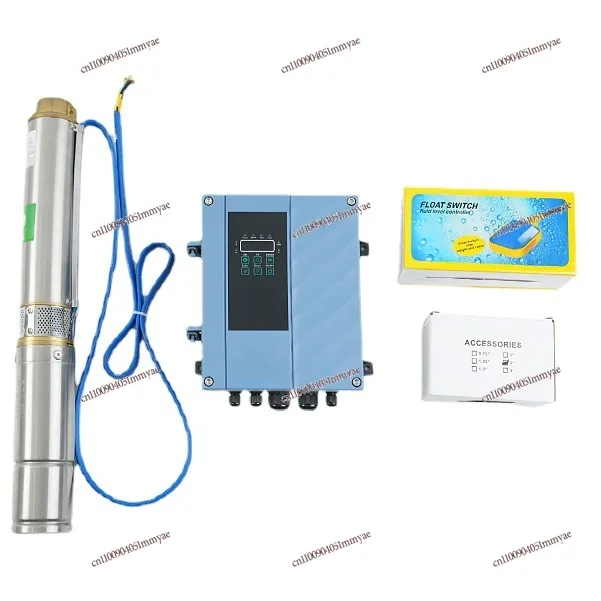 Permanent magnet brushless household solar water pump, stainless steel deep water submersible pump