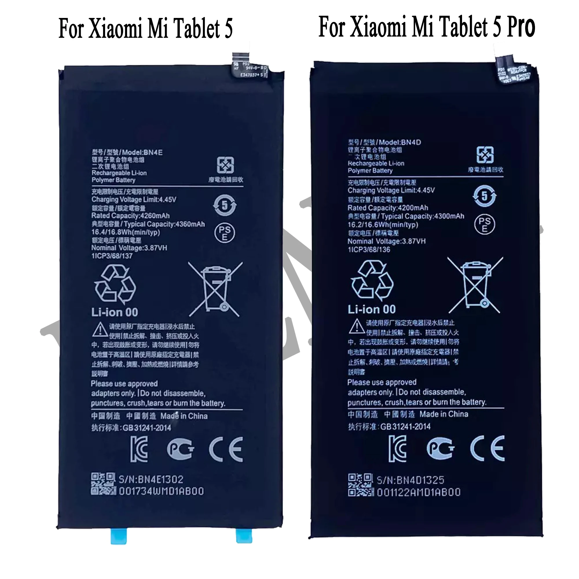 BN4E BN4D replacement Battery For Xiaomi MIPAD 5Pro TABLET MIPAD 5 5pro Repair Part high capacity Capacity batteries