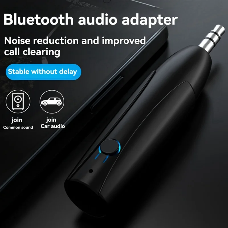 -A95Z Bluetooth Compatível 5.0 Receptor 3.5Mm Jack Carro AUX Adaptador de Áudio de Música Estéreo Mãos Livres Para Fones de Ouvido Alto-falantes