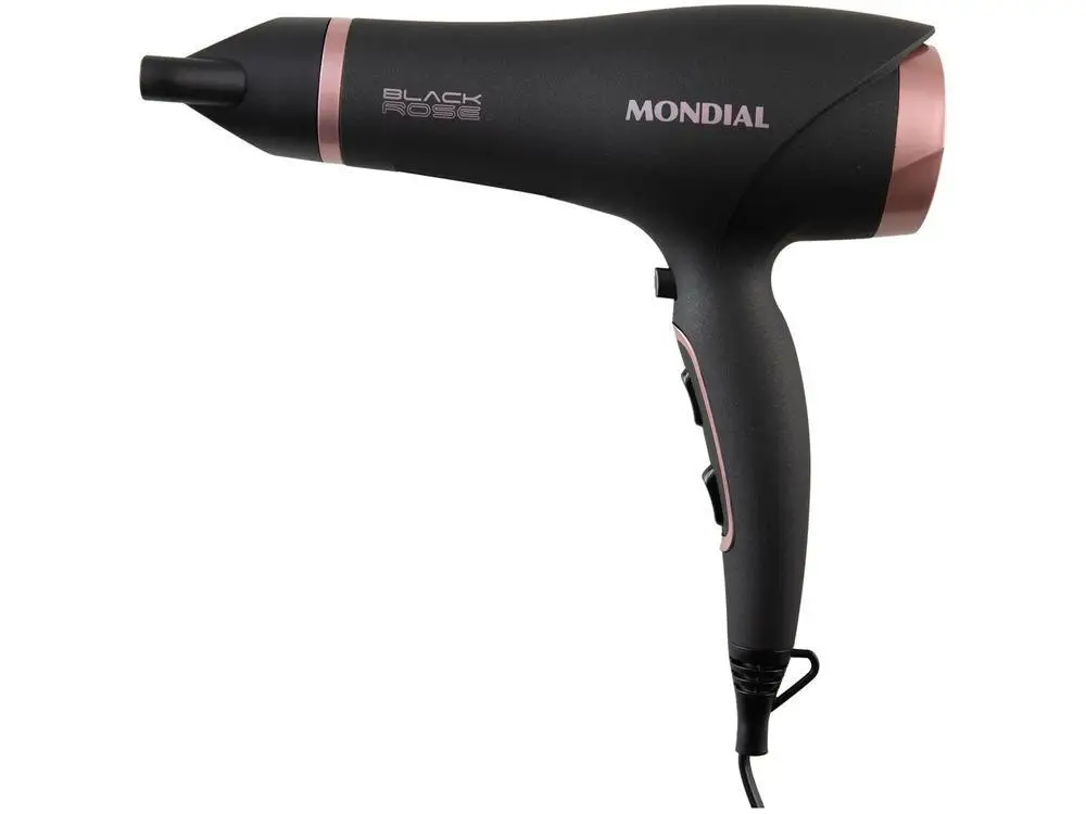 Mondial Black Rose Hair Dryer SC-37 - 110V