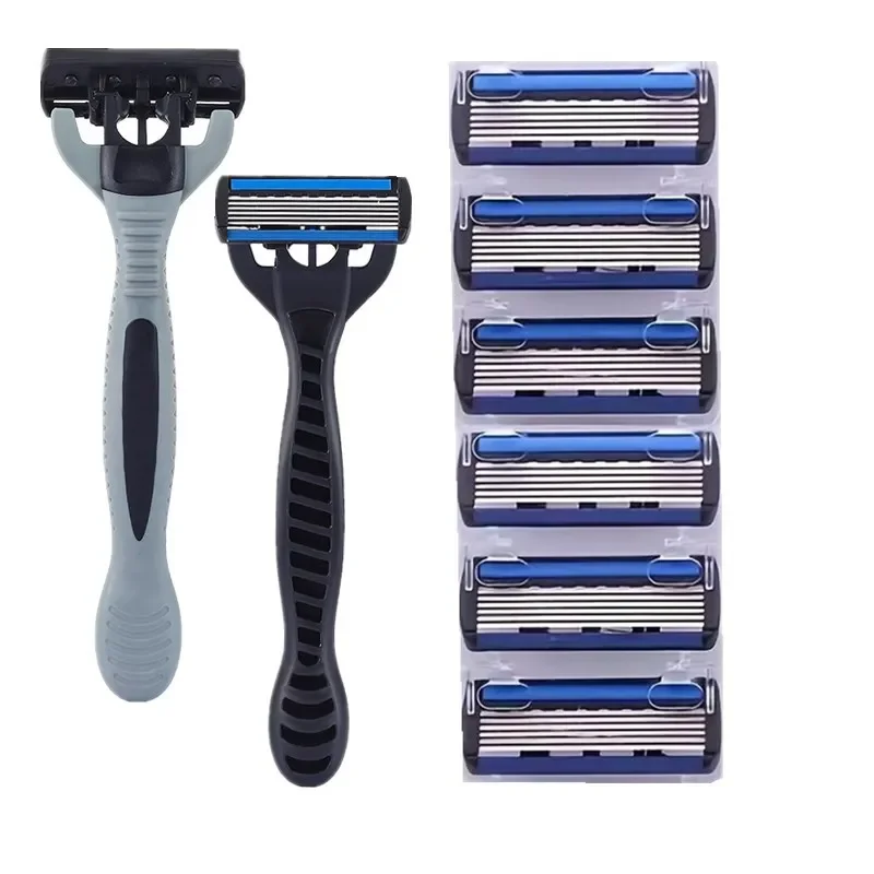 Shaving Razor 6-layer Blade Razors for Shaving Men&Womens Hair Removal 36 Shaving Blades Manual Shaver Safety Razor