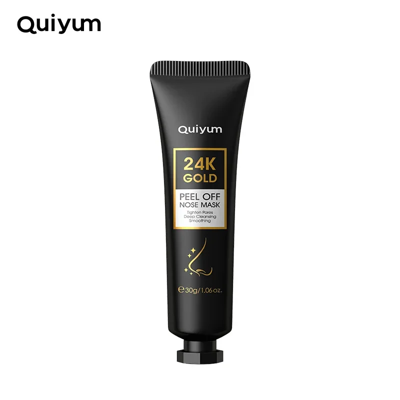 QUIYUM 30g 24K Gold Peeling Face Mask Moisturizing Deep Cleaning Facial Nose Mask Hydration Tear Off Mask Skin Care Products