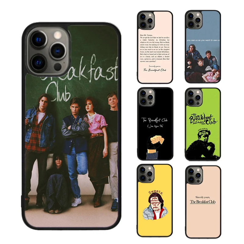 the breakfast club Phone Case cover For iPhone SE2020 15 16 14 13 Pro Max Coque 12 11 Pro Max For Apple 8 PLUS 7 6S fundas