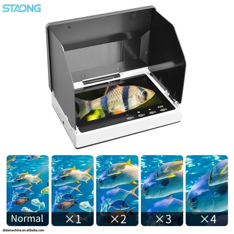 Portable 5 Inch IP68 Waterproof Fishing Camera 20M Touch Screen Night Vision Monitor 1800TVL for Underwater Ice Fishing Video