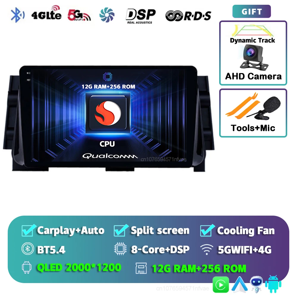 Qualcomm Snapdragon Android 15 Carplay Auto Radio Multimedia Speler Voor Nissan Kicks Micra P15 2016-2020 Dsp Autoradio GPS