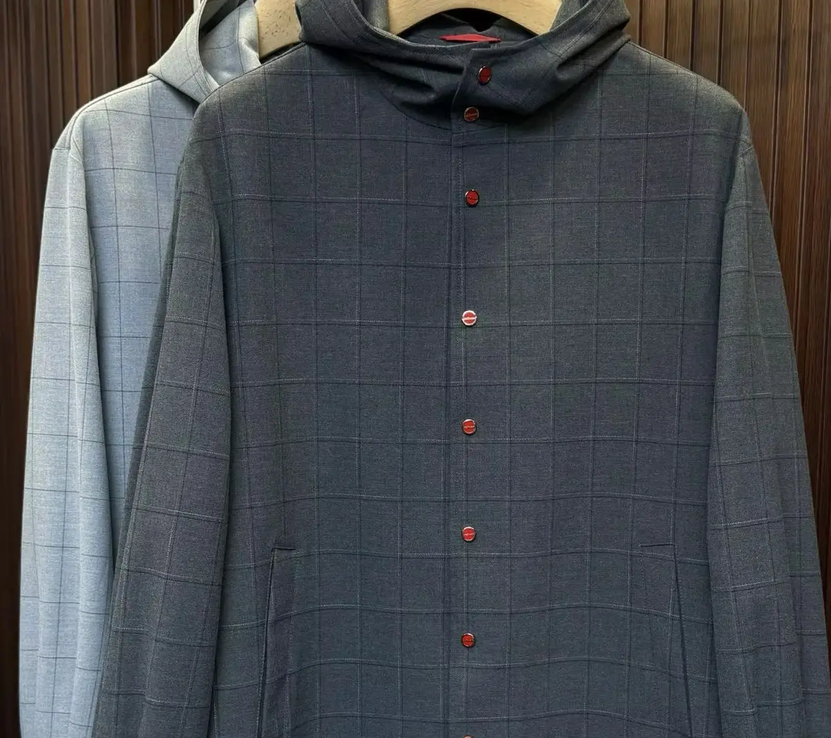 

Kiton осенне-зимняя популярная простая повседневная деловая модная клетчатая текстурированная куртка