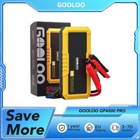 GOOLOO GP4000 PRO Jump Starter, 26800mAh Power Bank, 4000A Peak, 15V 10A DC Output, 1W White LED, 10L Diesel